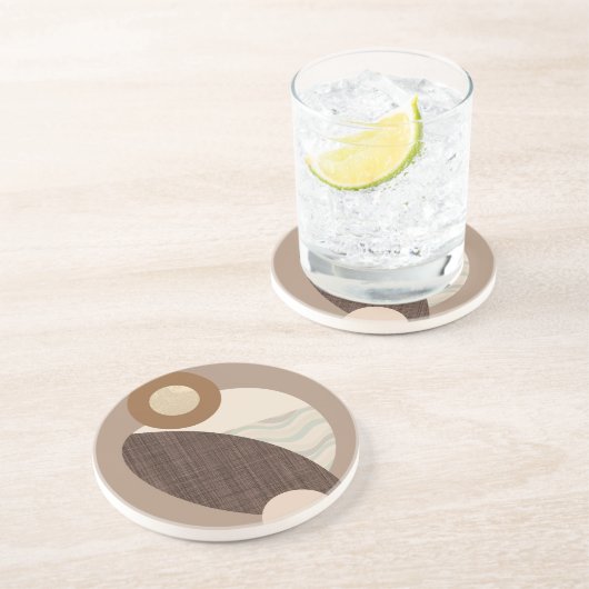 Earthy Shapes Getränkeuntersetzer (Seite)