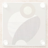 Earthy Shapes Glasuntersetzer (Rückseite)