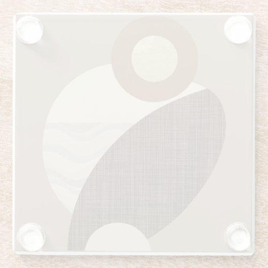 Earthy Shapes Glasuntersetzer (Rückseite)