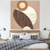 Earthy Shapes Leinwanddruck (Insitu (Schlafzimmer))