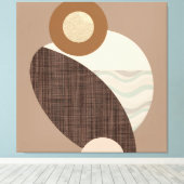 Earthy Shapes Leinwanddruck (Insitu (Holzboden))