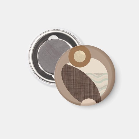 Earthy Shapes Magnet (Vorderseite/Rückseite)