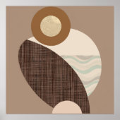 Earthy Shapes Poster (Vorne)