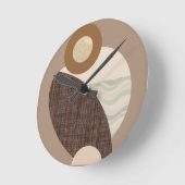 Earthy Shapes Runde Wanduhr (Winkel)