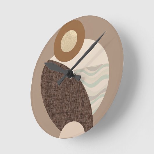 Earthy Shapes Runde Wanduhr (Winkel)