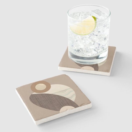 Earthy Shapes Steinuntersetzer (Seitenansicht)