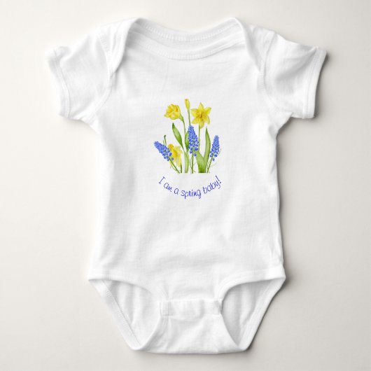 Earthy Spring on a Baby Jersey Bodysuit (M,D) Baby Strampler (Vorderseite)