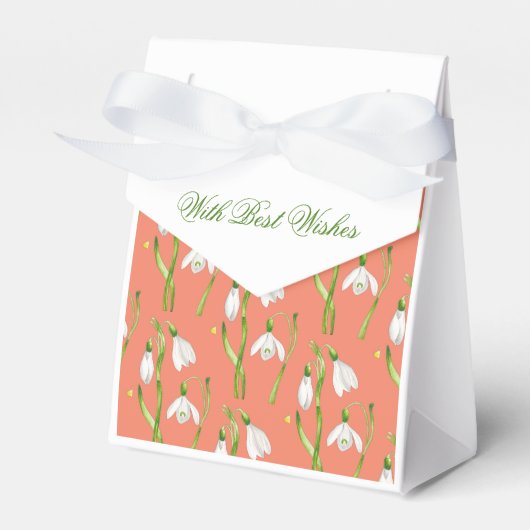 "Earthy Spring on a Ribbon Favor Box (S)" Geschenkschachtel (Vorderseite)