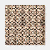 Earthy Squares Pattern Magnet (Vorne)