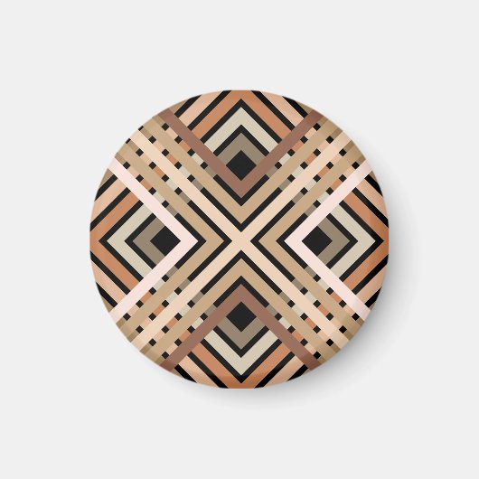 Earthy Squares Pattern Magnet (Vorne)
