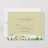 Earthy Starry Kokopelli Wedding RSVP (Rückseite)