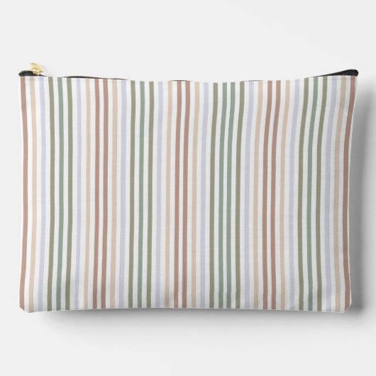 Earthy Stripes Zubehörtasche (Vorderseite)