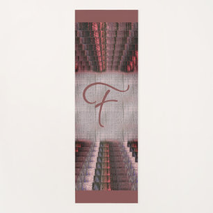 Earthy Süede Pink Red Faded Woven Leinwand Yogamatte