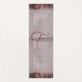 Earthy Süede Pink Red Faded Woven Leinwand Yogamatte