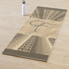 Earthy Süede Sable Beige Faded Woven Leinwände Loo Yogamatte