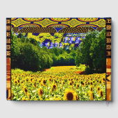 Earthy Sunflower Gästebuch (Rückseite)