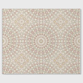 Earthy Taupe and Rust Mandala Pattern Geschenkpapier (Flach)