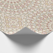 Earthy Taupe and Rust Mandala Pattern Geschenkpapier (Ecke)