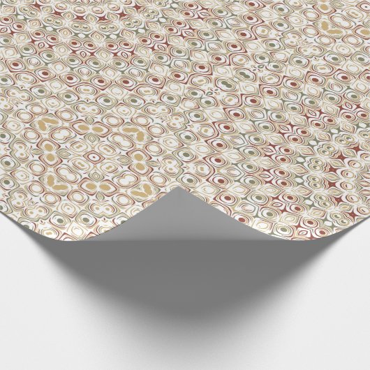 Earthy Taupe and Rust Mandala Pattern Geschenkpapier (Ecke)