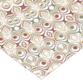 Earthy Taupe and Rust Mandala Pattern Großer Tischläufer (Ecke)