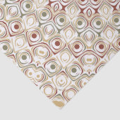 Earthy Taupe and Rust Mandala Pattern Seidenpapier (Detail)