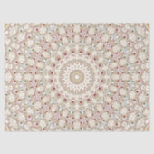 Earthy Taupe and Rust Mandala Pattern Seidenpapier (Vorderseite)