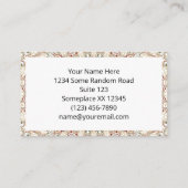 Earthy Taupe and Rust Mandala Pattern Visitenkarte (Rückseite)