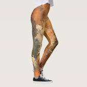 Earthy Terra Cotta Whimsy Pattern Leggings (Rechts)
