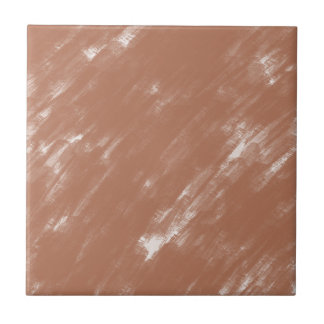 Earthy Terracotta Clay Watercolor Brush Stroke Fliese