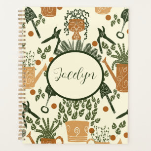 Earthy Terracotta & Green Pflanze: Garden Lover Planer