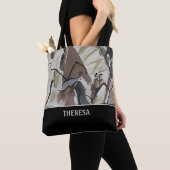 Earthy Tone Vintag Abstrakt Art Toag Tasche (Von Nahem)