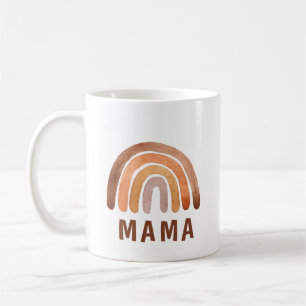 Earthy Tone Watercolor Boho Mama Kaffeetasse