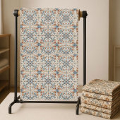 Earthy Tones Boho Floral Pattern Minimalistic Chic Stoff