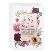 Earthy Tones Burgundy Vintage Wedding