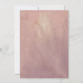 Earthy Tones Burgundy Vintage Wedding Einladung (Rückseite)