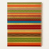 Earthy Tones Stripes Planer (Rückseite)