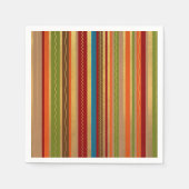 Earthy Tones Stripes Serviette (Vorderseite)