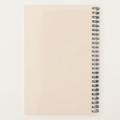Earthy Trendy Abstrakt Boho Personalisiert Planner Planer (Rückseite)