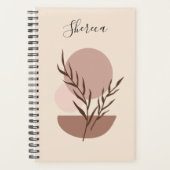 Earthy Trendy Abstrakt Boho Personalisiert Planner Planer (Vorderseite)