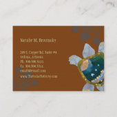 Earthy Unique Sedona Turtle Pottery Visitenkarte (Rückseite)