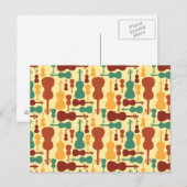 Earthy Violin Postcards Postkarte (Vorne/Hinten)