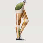 Earthy Watercolor Abstrakt Pattern - Boho Bio Leggings (Rechts)