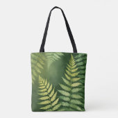 Earthy Watercolor Leaf Tote Bag Tasche (Rückseite)