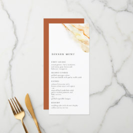Earthy Watercolor Menükarte