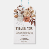 Earthy Wüste boho Brautparty danke Ihnen für die Geschenkanhänger (Vorderseite)