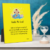 Easel mit Leinwand : ein Lord's Gebet Fotoplatte (Seite)