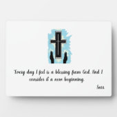 Easel mit Leinwand: Gebet der Liebe Fotoplatte (Vorderseite)