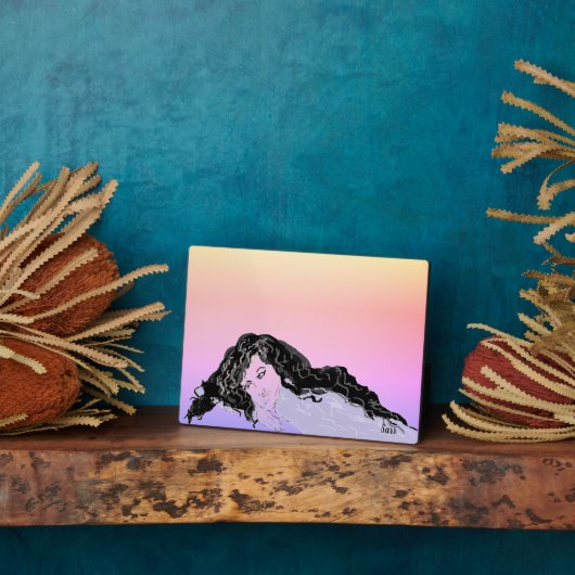 Easel mit Leinwand : Gedanken an Sie Fotoplatte (Seite)