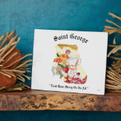 Easel mit Leinwand : Saint George Fotoplatte (Seite)