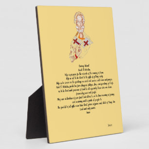 Easel mit Leinwand : St. Nikolaus Gebet Fotoplatte